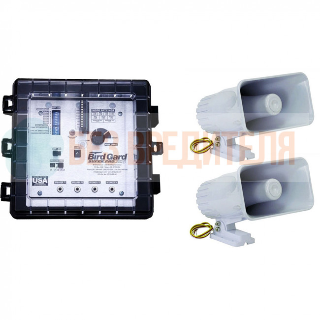 Отпугиватель птиц Bird Gard Super Pro PA-4 с двумя динамиками