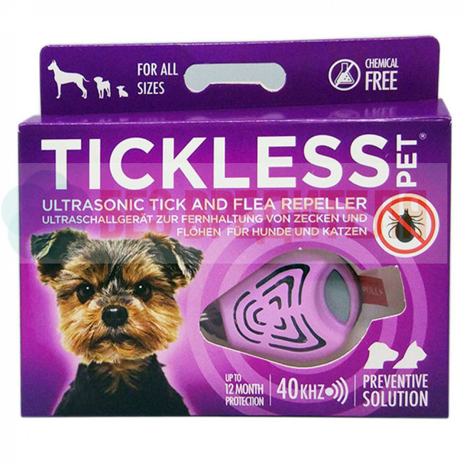 Отпугиватель клещей для собак Tickless Pet сиреневый Отпугиватель клещей для собак Tickless Pet сиреневый